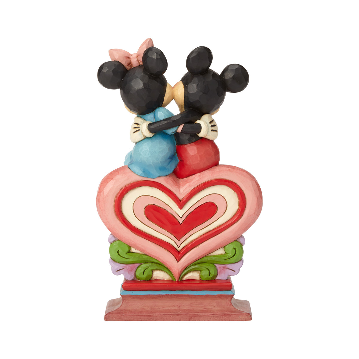 Mickey Minnie Sitting on Heart Disney Traditions Jim Shore