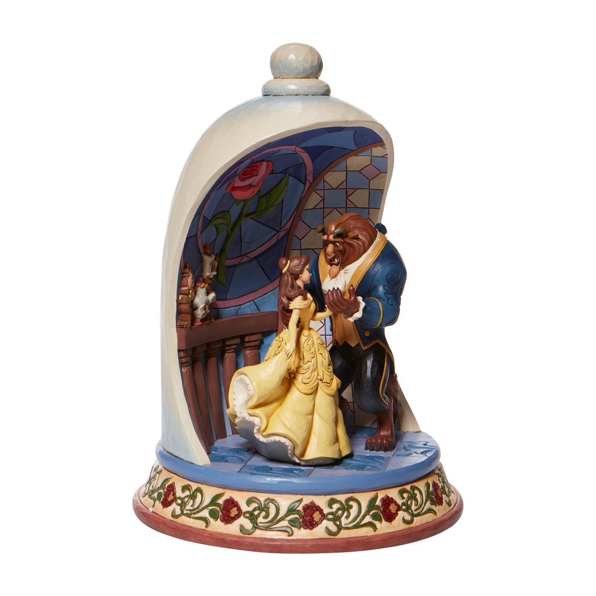 Beauty and the Beast Rose Dome Disney Traditions Jim Shore