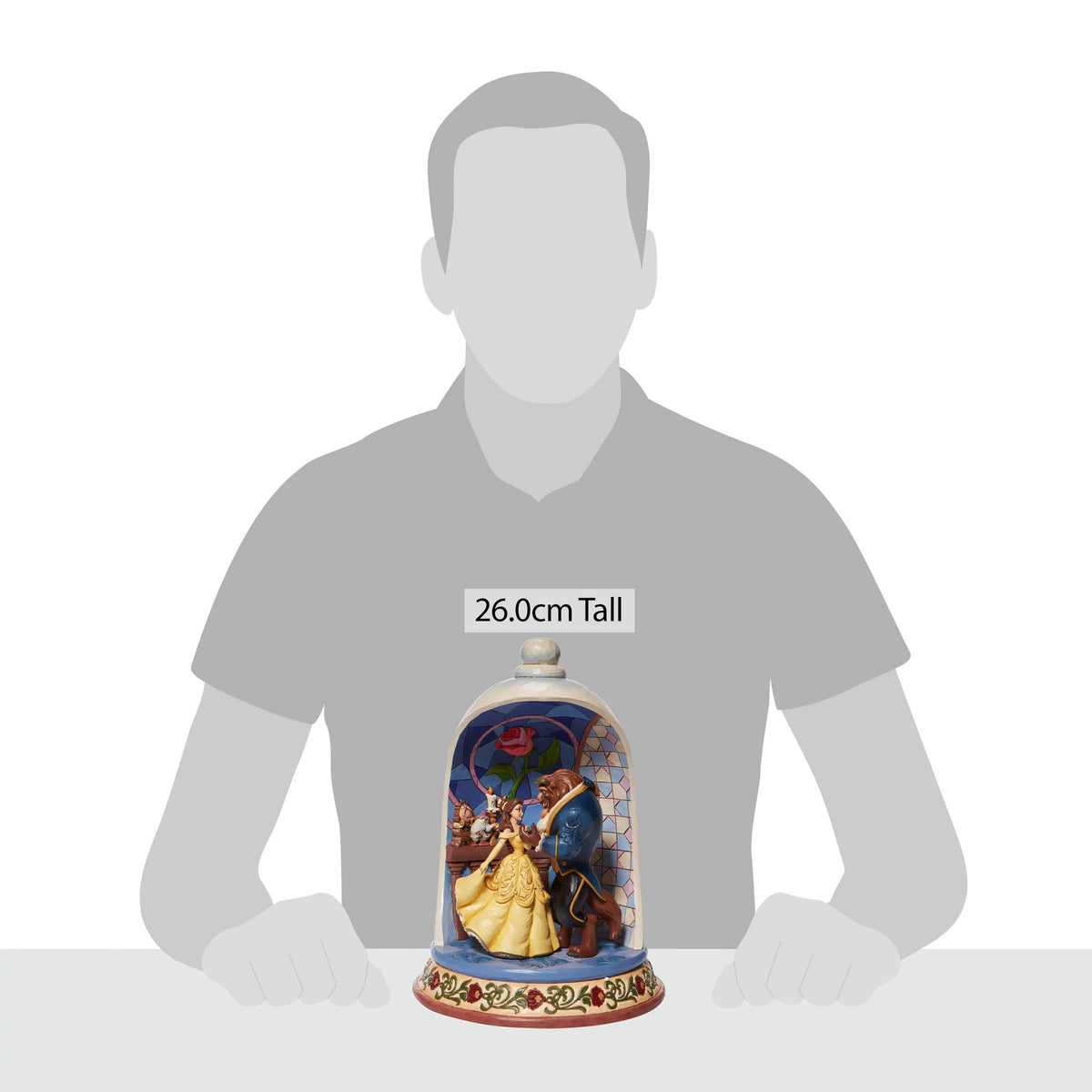 Beauty and the Beast Rose Dome Disney Traditions Jim Shore